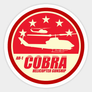 AH-1 Cobra Helicopter Gunship Sticker